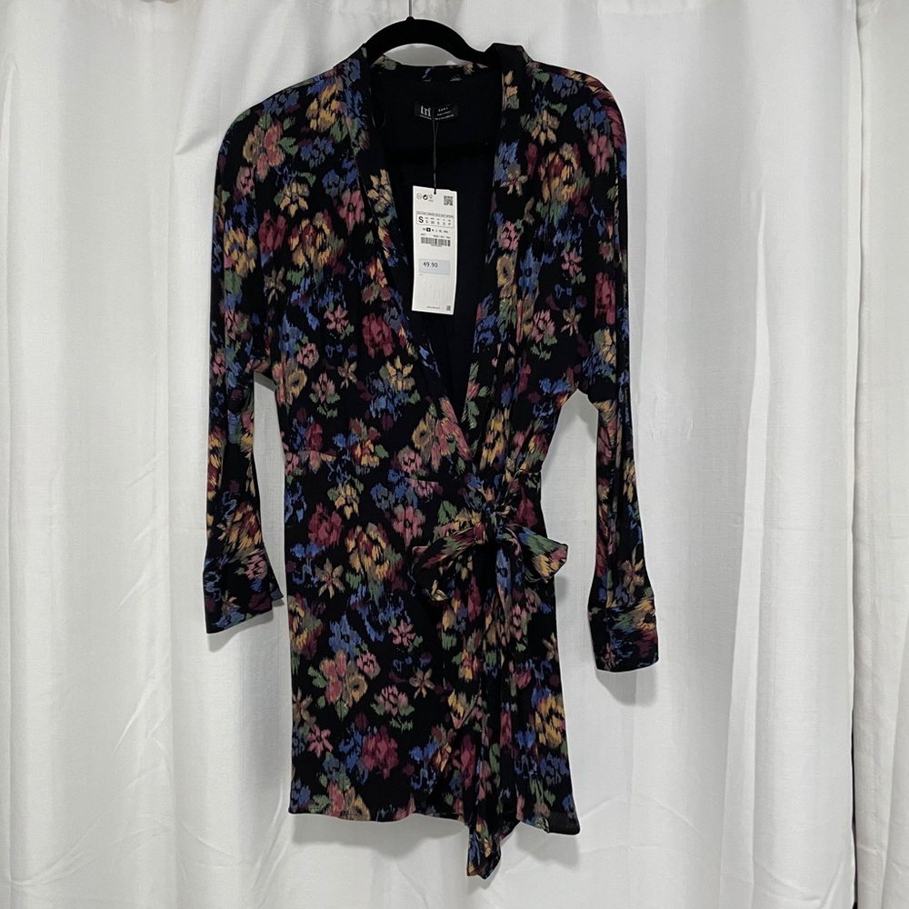 Zara NWT Floral Romper